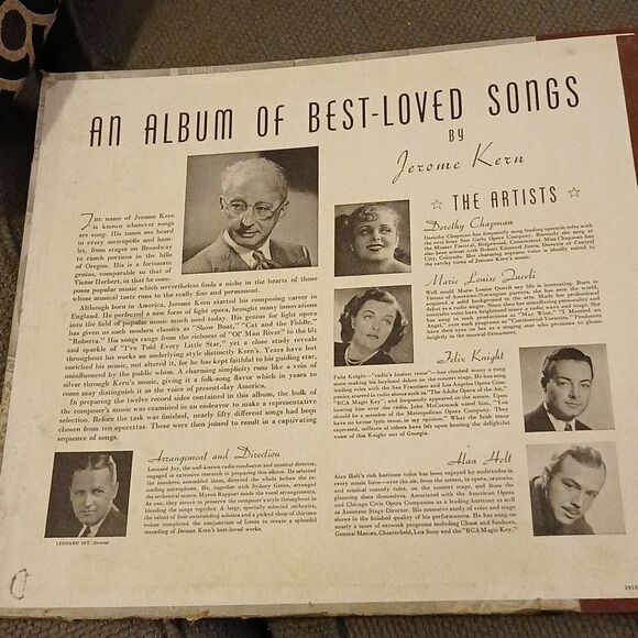 ANTIQUE!  AN ALBUM OF BEST-LOVED SONGS by Jerome Kern - Picture 1 of 15